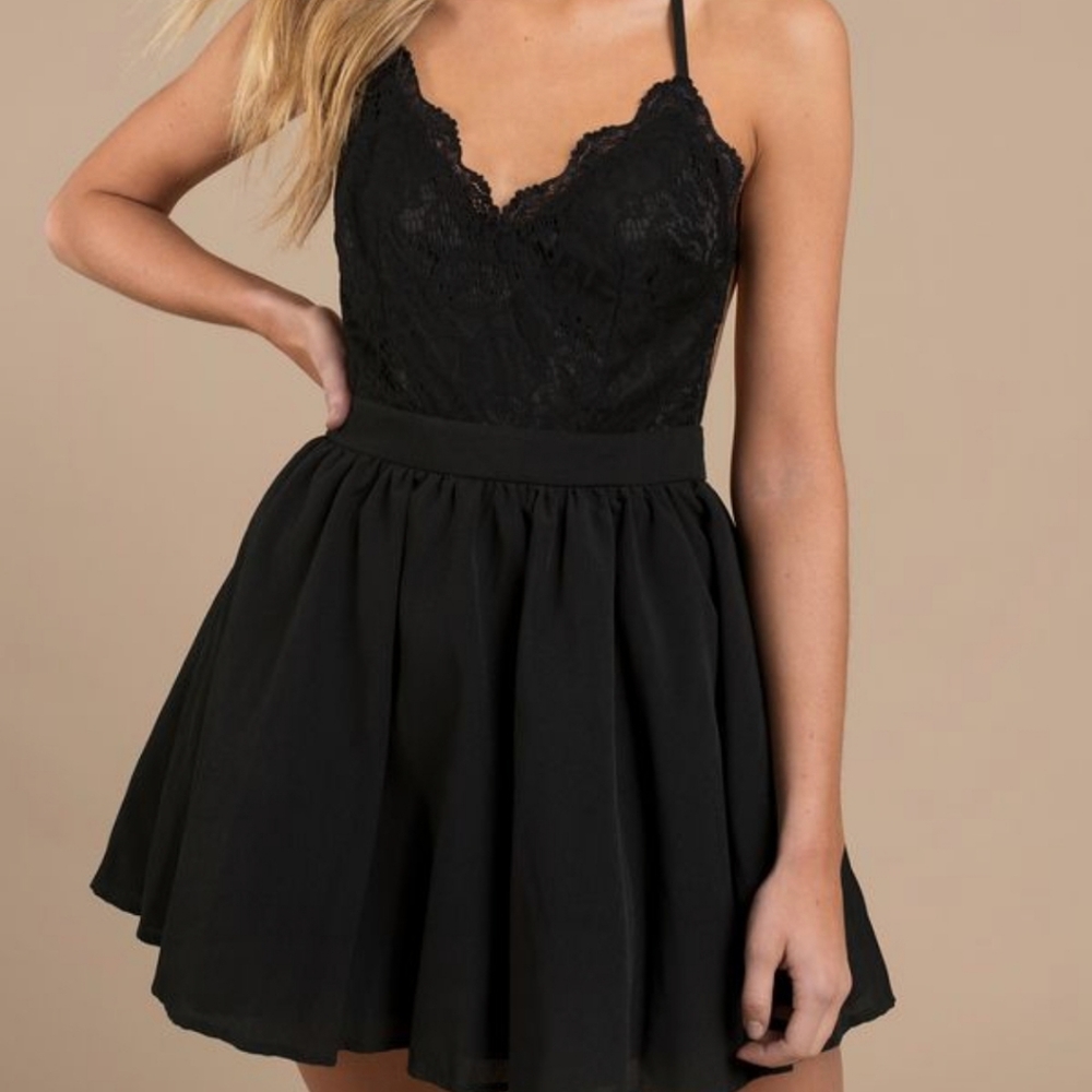 Tobi Mila Black Lace Dress